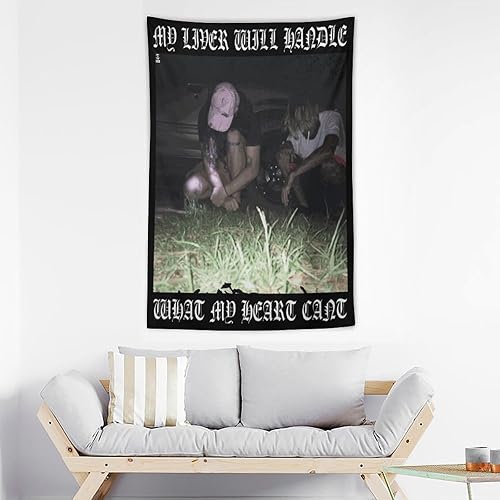 Miniatura 3 de ERGOKRAFT Suicide Hip Hop Music - Tapiz para niños, póster de rapero para decoración de fiesta de dormitorio universitario, gráficos geniales para