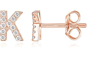 14K Gold Initial Stud Earrings For Girls Age 10: Shimmering Elegance