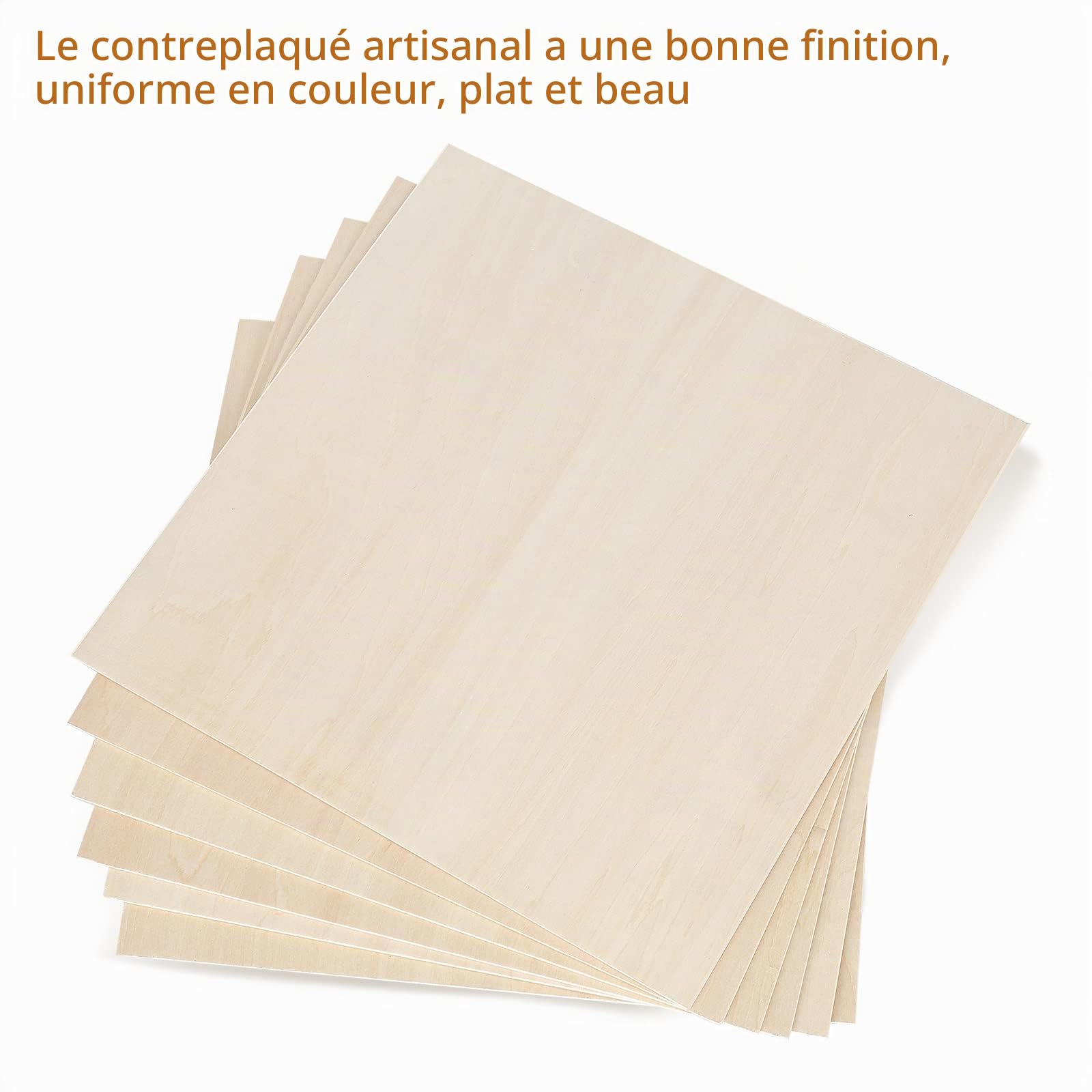 25 pièces 3 mm Contreplaqué Tilleul Feuille 300x300x3 mm Contreplaqué artisanal pour découpe laser, gravure laser, pyrogravure, maquette de construction, 3 mm Feuille de bois de tilleul 1/8" x