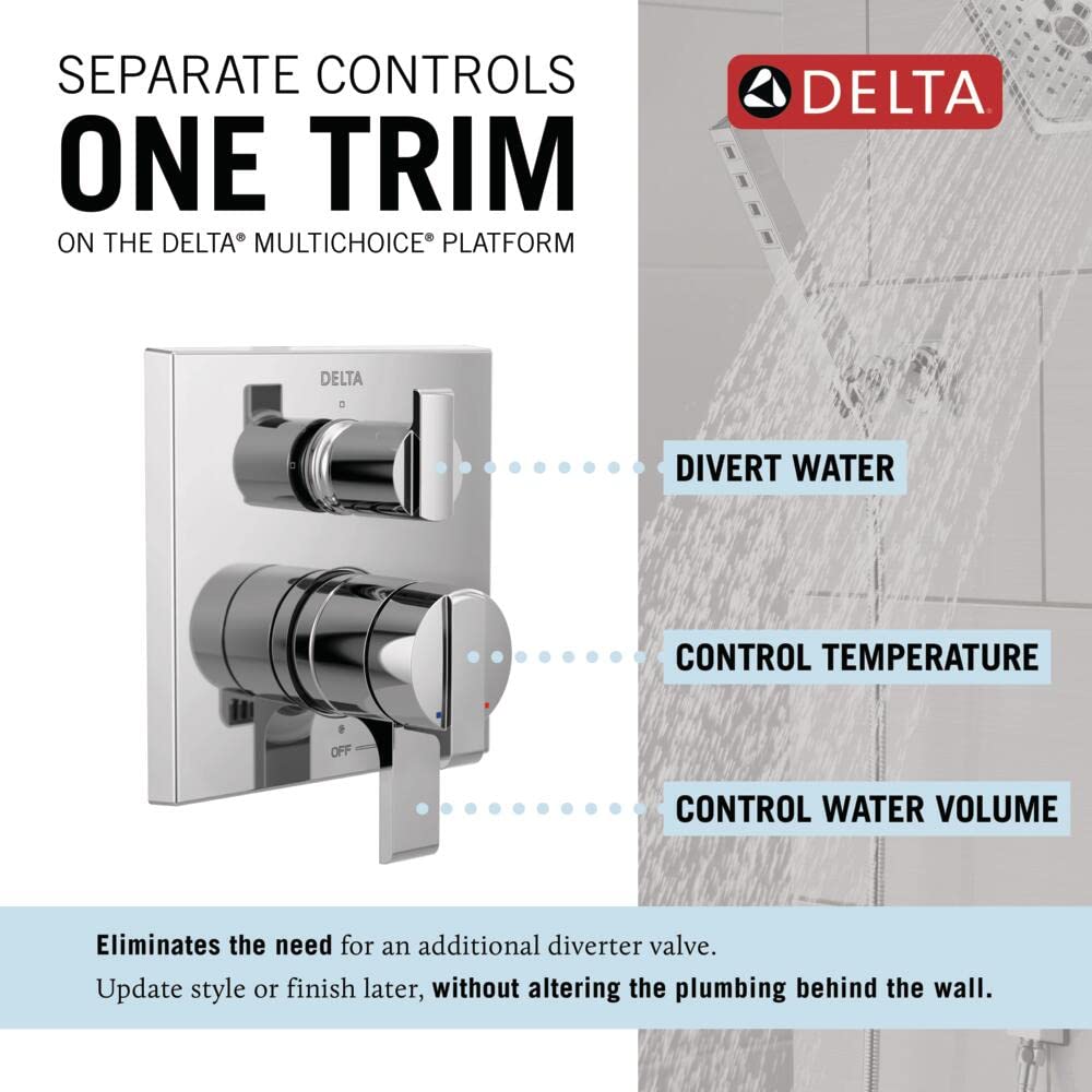 Delta Faucet T27867 Ara Diverter Trim, Chrome - Image 2