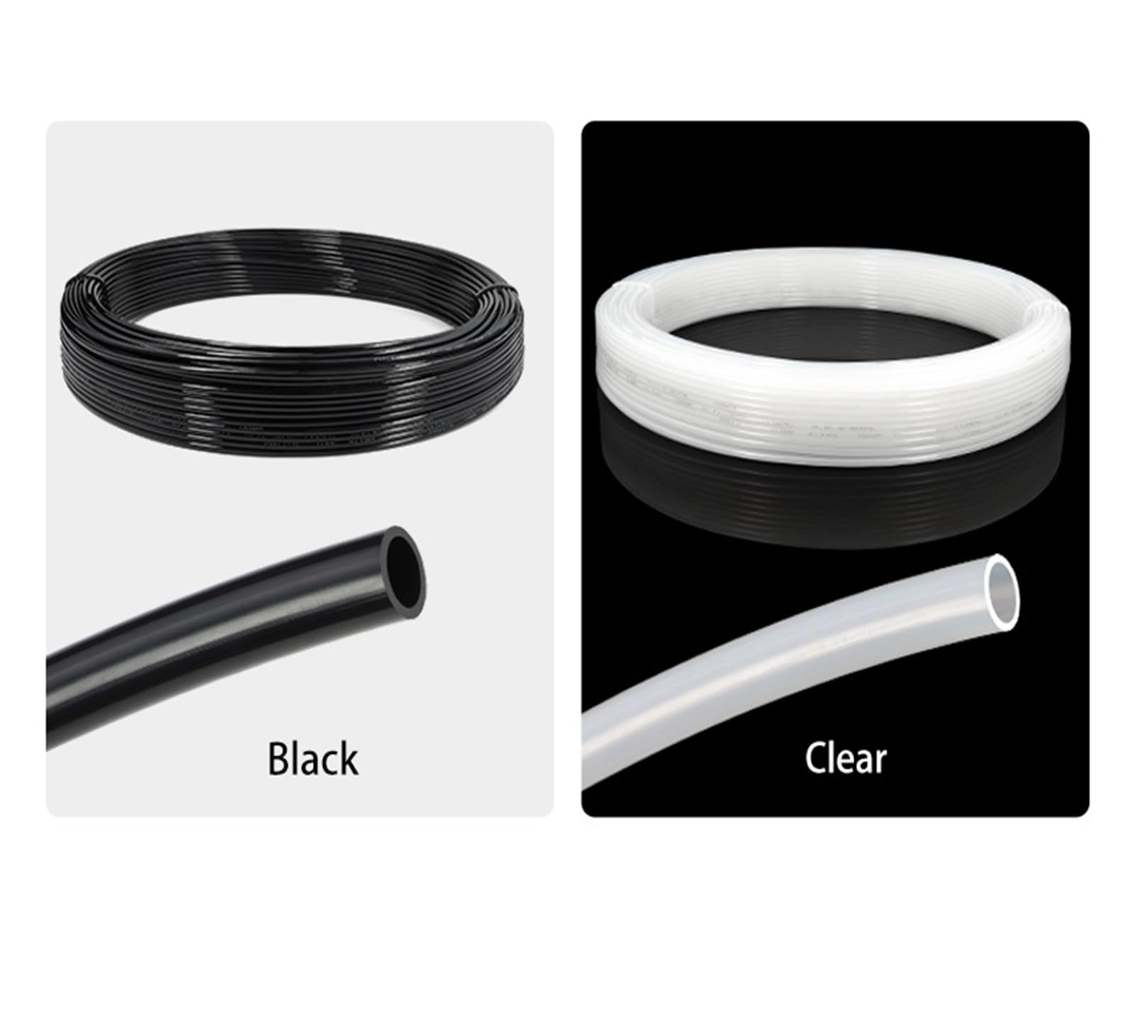 Tubo de aire neumático nailon 4 mm, 6, 8, 10, 12, 14 y 16, manguera rígida poliamida PA for compresor(schwarz,8 Meters,16x13mm)
