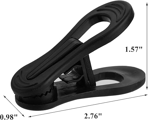 Miniatura 2 de Yopay 50 clips de gancho para perchas, pellizcos fuertes y fáciles de enganchar, clips de plástico multiusos para niños, para el hogar, oficina,