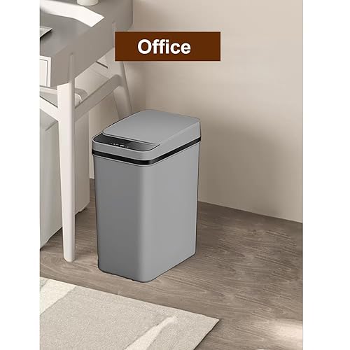 Miniatura 7 de Yatmung Bote de basura con sensor de movimiento de 2.5 galones, cubo de basura automático sin contacto, cubo de basura inteligente con tapa,