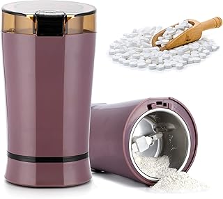 Electric Pill Crusher Grinder-Grind and Pulverize Multiple Pills，Small and Large Medication and Vitamin Tablets to Fine Powder，Crusher for Feeding Tube, Children，Pets