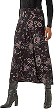 Roman Originals Gathered Skirt for Women UK Ladies Midi Maxi Long Stretchy Jersey Casual Smart Party Going Out Fit Flare Elasticated Waist Flattering A line Skater Swing