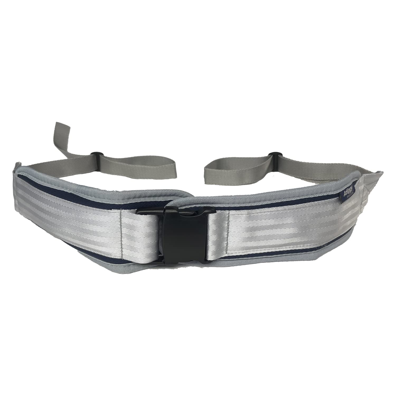 Obbocare - Cinturón Pélvico De Sujeción Para Silla De Ruedas Con Regulación Frontal Con Hebillas. Cinturón De Tejido Laminado De Alta Transpiración. Talla Única