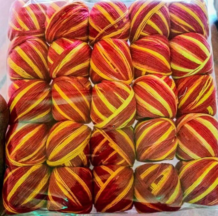 YM Handmade Red Kalava Moli Thread | 25 Spools | 25 Meter | Pure Cotton Kalawa Mauli | Religious Puja Rakhi Dhaaga | Sacred Hindu Pooja Nadachhadi Raksha Sutra | Wrist Band Laccha Roll