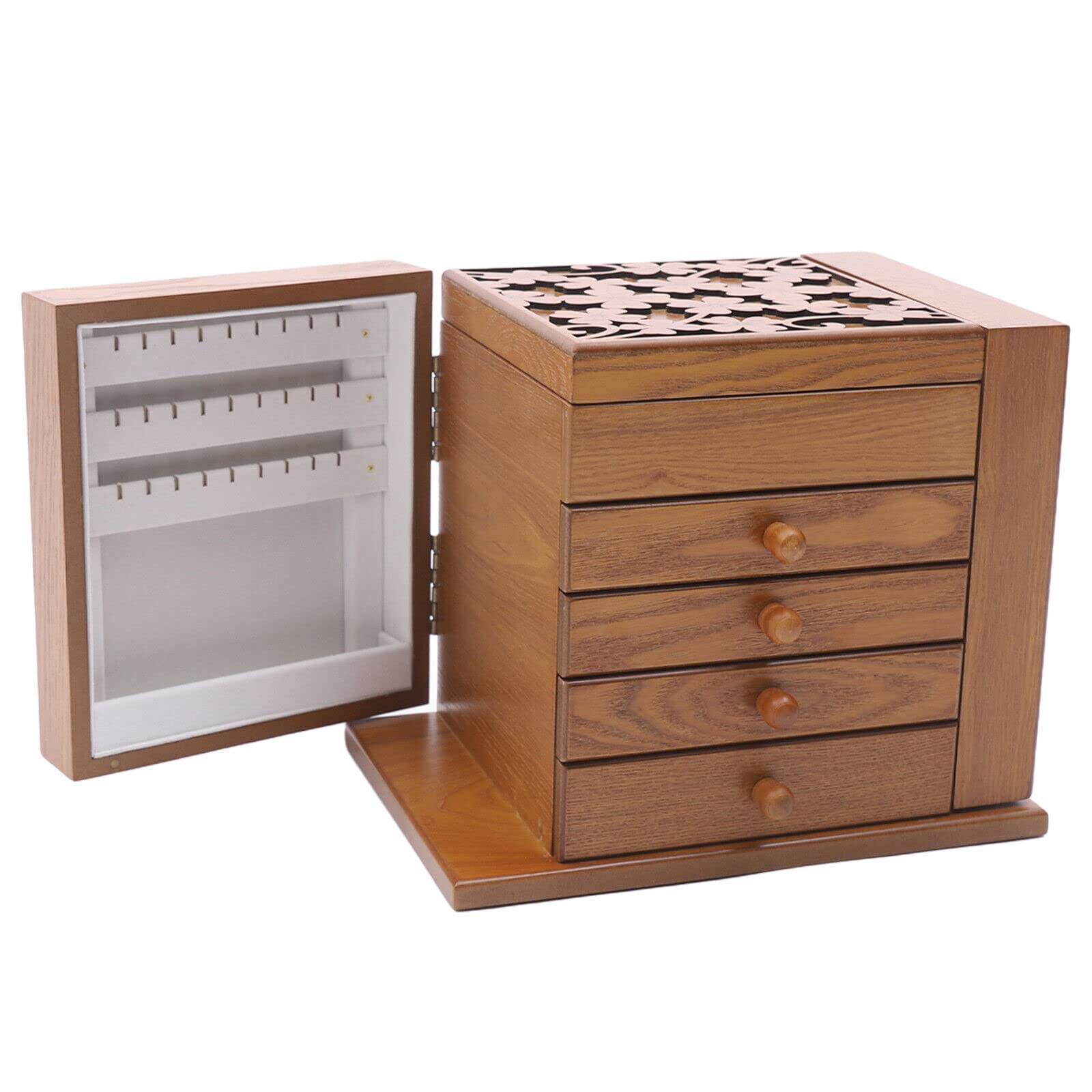 5 capas Gro Schmuckkoffer Schmuckk stchen Schmuckkasten Schmuckaufbewahrung Schmuckbox, idea de regalo, para guardar relojes, gafas, joyas, gemelos