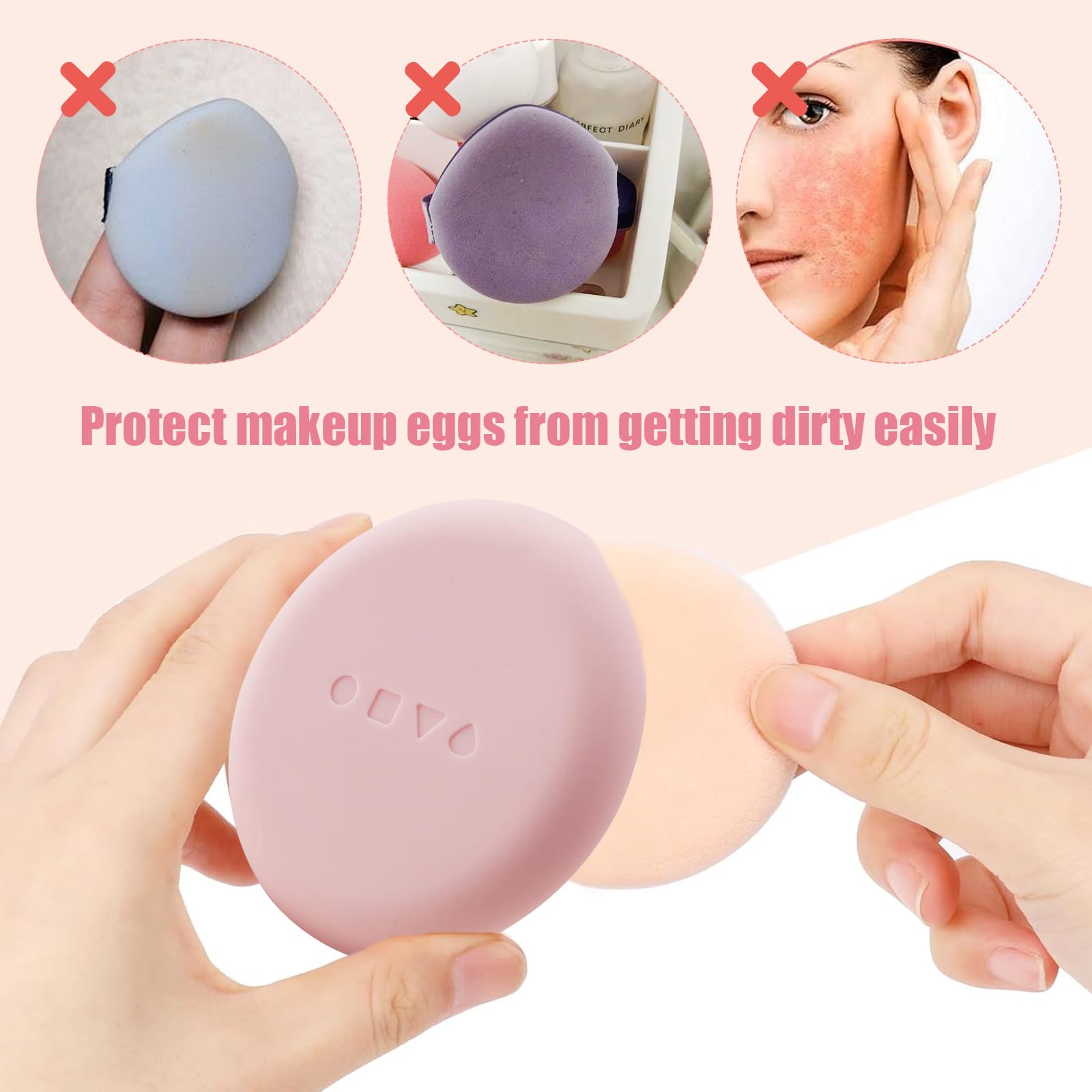 ZXCHOME 2 Pcs Beauty Blender Case - Image 4