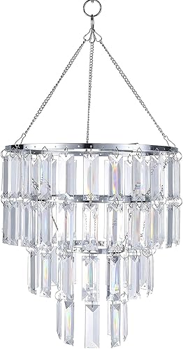 FlavorThings Lámpara de techo moderna de cristal sintético, lámpara de techo, 10.25 pulgadas de ancho x 11.5 pulgadas de alto (sin kit de cable de