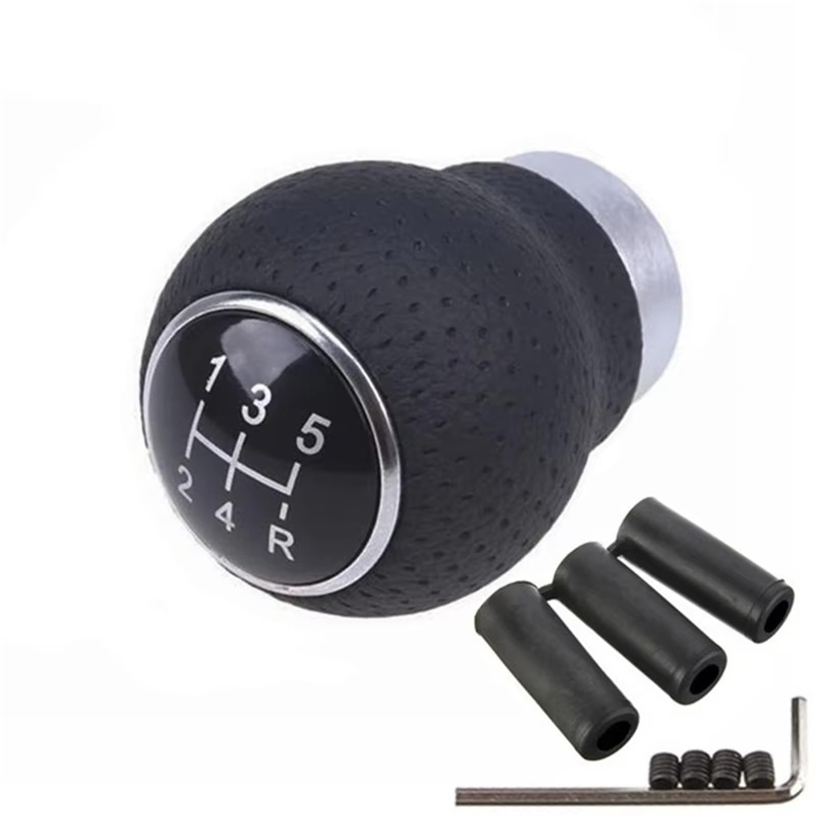 JJRFVBGT Car Speed Gear Shift Knob Compatible with for Golf Universal 5 for Speed MT Gear Shift Knob Gearshift Shifter Stick Lever Headball Arm Pen POMO