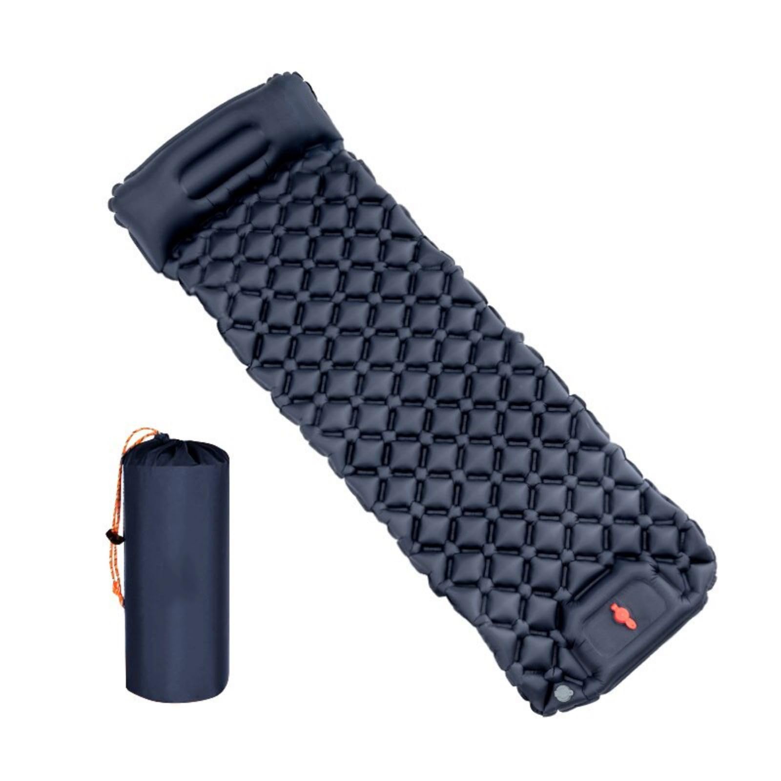 Matelas gonflable extérieur gris et oreillers pour vos nuits de bivouac et rando