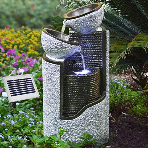 Solar Gartenbrunnen Verbessertes Modell mit...