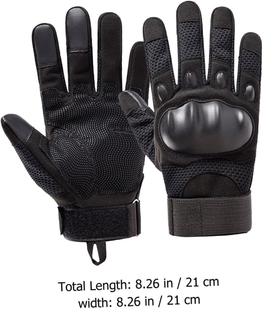 BESPORTBLE Windproof Full Finger Outdoor Riding Gloves for Men Touchscreen Compatible Anti-Skid Grip Breathable Soft Shell Gloves for Winter Cycling and Driving