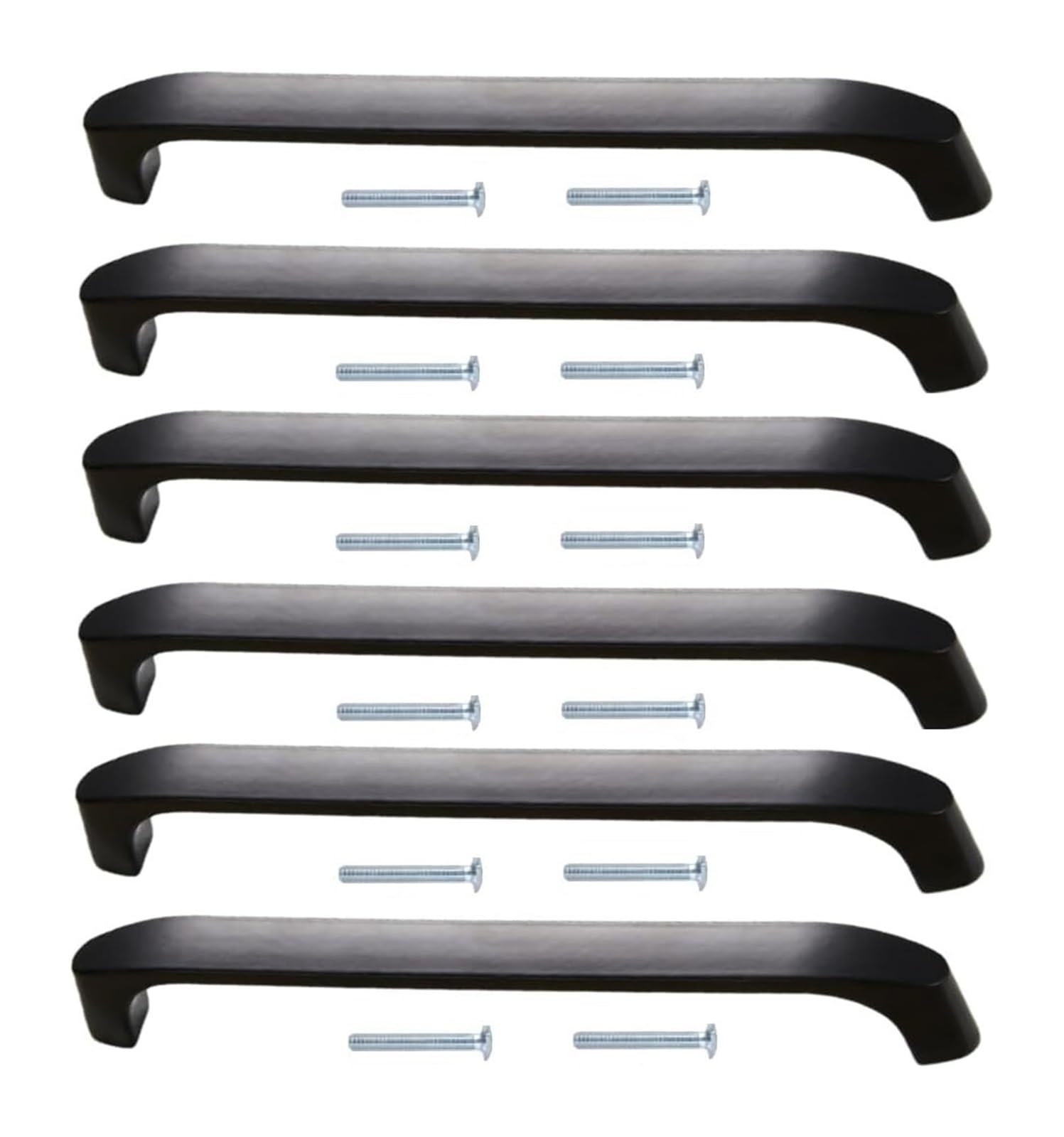 NLQCSXWEP Zinc Alloy Cabinet Bow Handle, Zinc Alloy Cabinet Handles 6 Pack Multicolor 128mm 96mm(128mm Black)