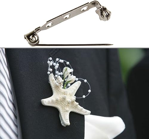 Miniatura 4 de STARVAST 100 piezas de broche de seguridad de 1 pulgada con 3 agujeros para insignias, barras de citas, ramilletes, etiquetas de nombre, alfileres