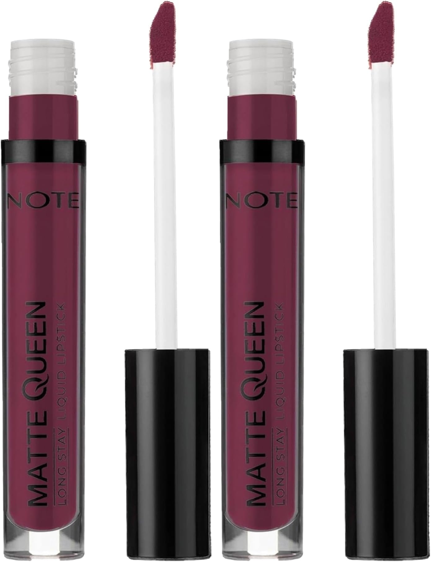 Note Matte Queen Lipstick 18 Lead the Heart Kalıcı Likit Ruj, Mor 2li paket