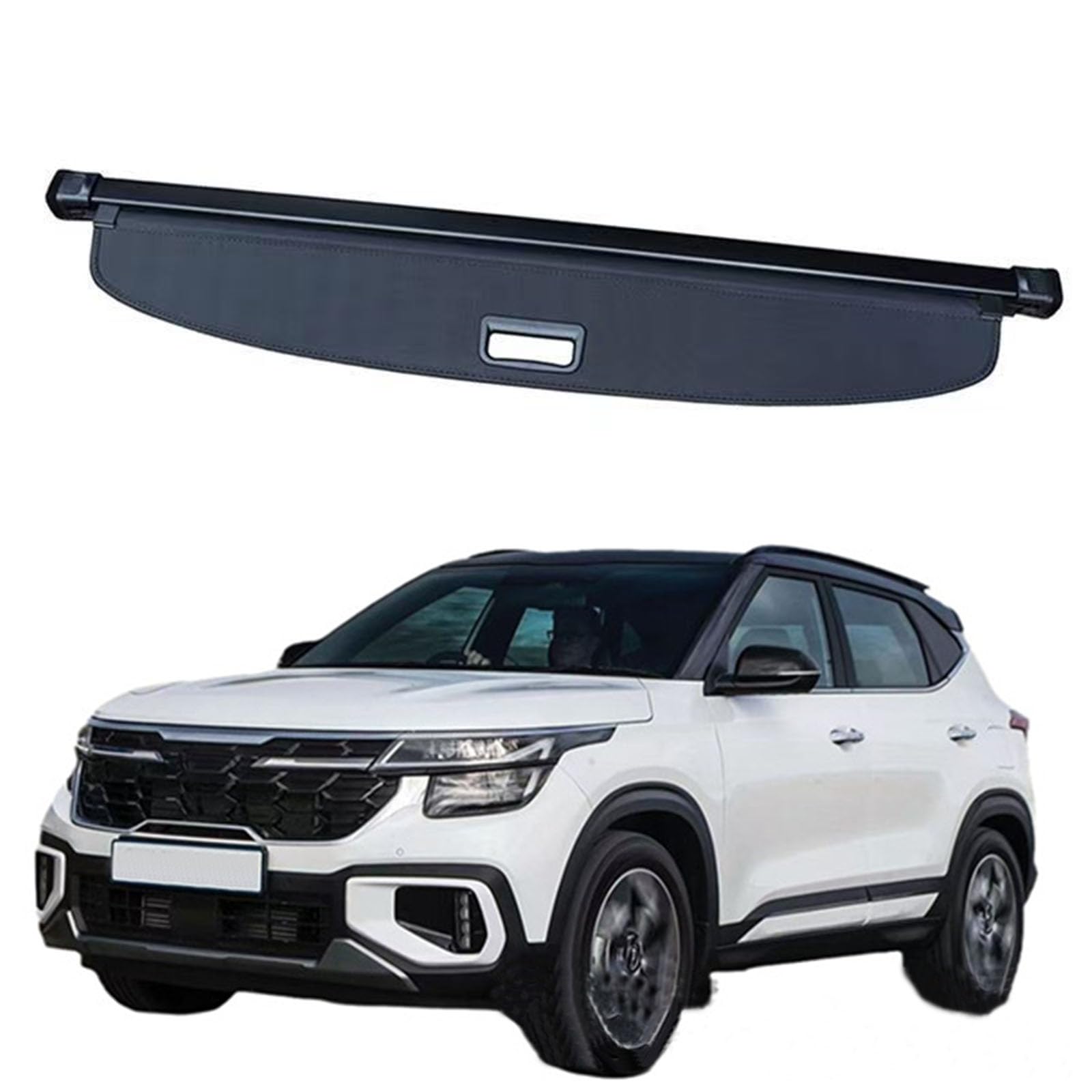 SXLGDW Car Retractable Rear Trunk Parcel Shelf,Compatible with KIA Seltos 2024-2025,Car parts
