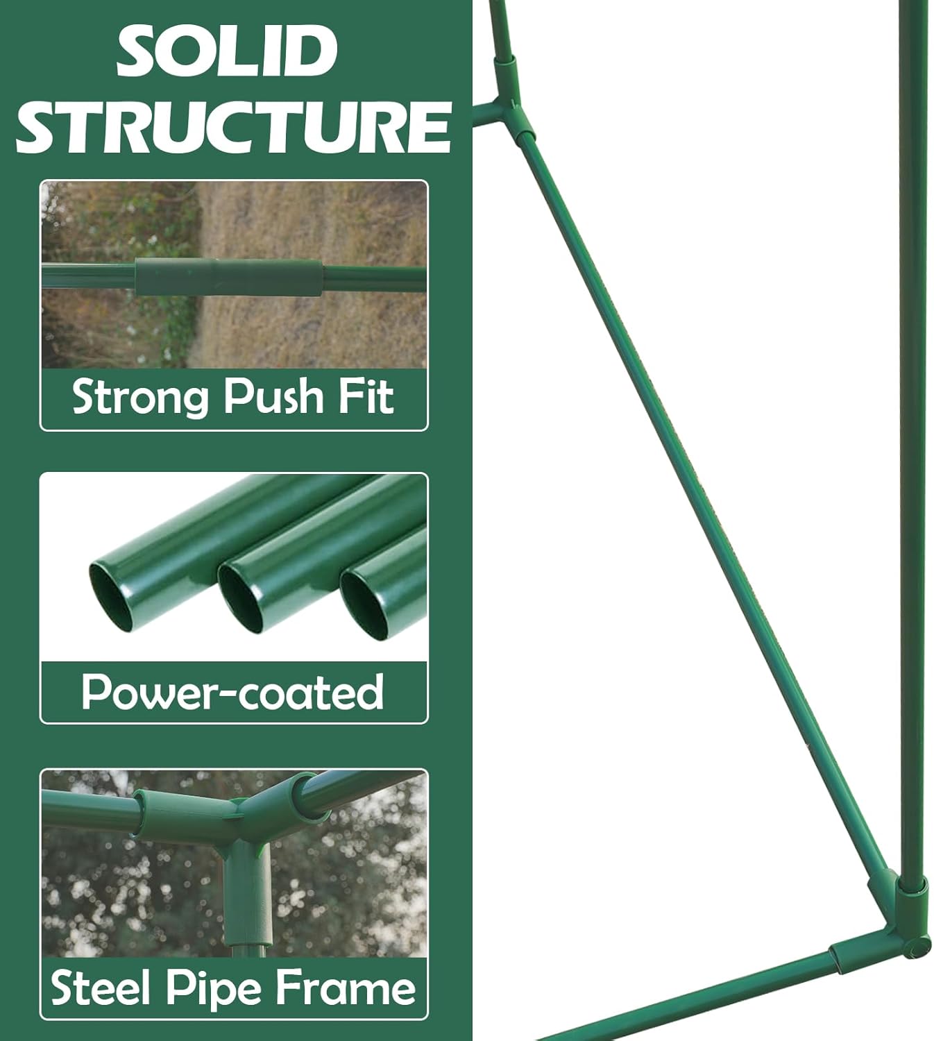 8'x4'x6' Crop Cage Plant Protection Netting Tent | Easy Installment Mesh Tent with Zippers for Vegetables Fruits and Plant | Suitable for Garden Yard and Lawn