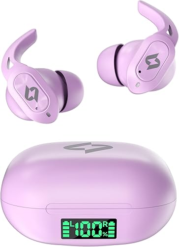 Wireless Earbuds Bluetooth Headphones with Wireless Charging Case 32H Playback LED Display in Ear Earphones Waterproof Ear buds Built in Mic Stereo