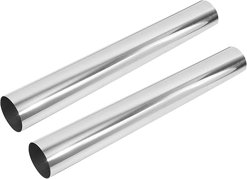 X AUTOHAUX 2 unids recto 2 "OD 30" longitud DIY mandril tubo de escape 2 pulgadas tubo tubo T304 acero inoxidable ajuste universal