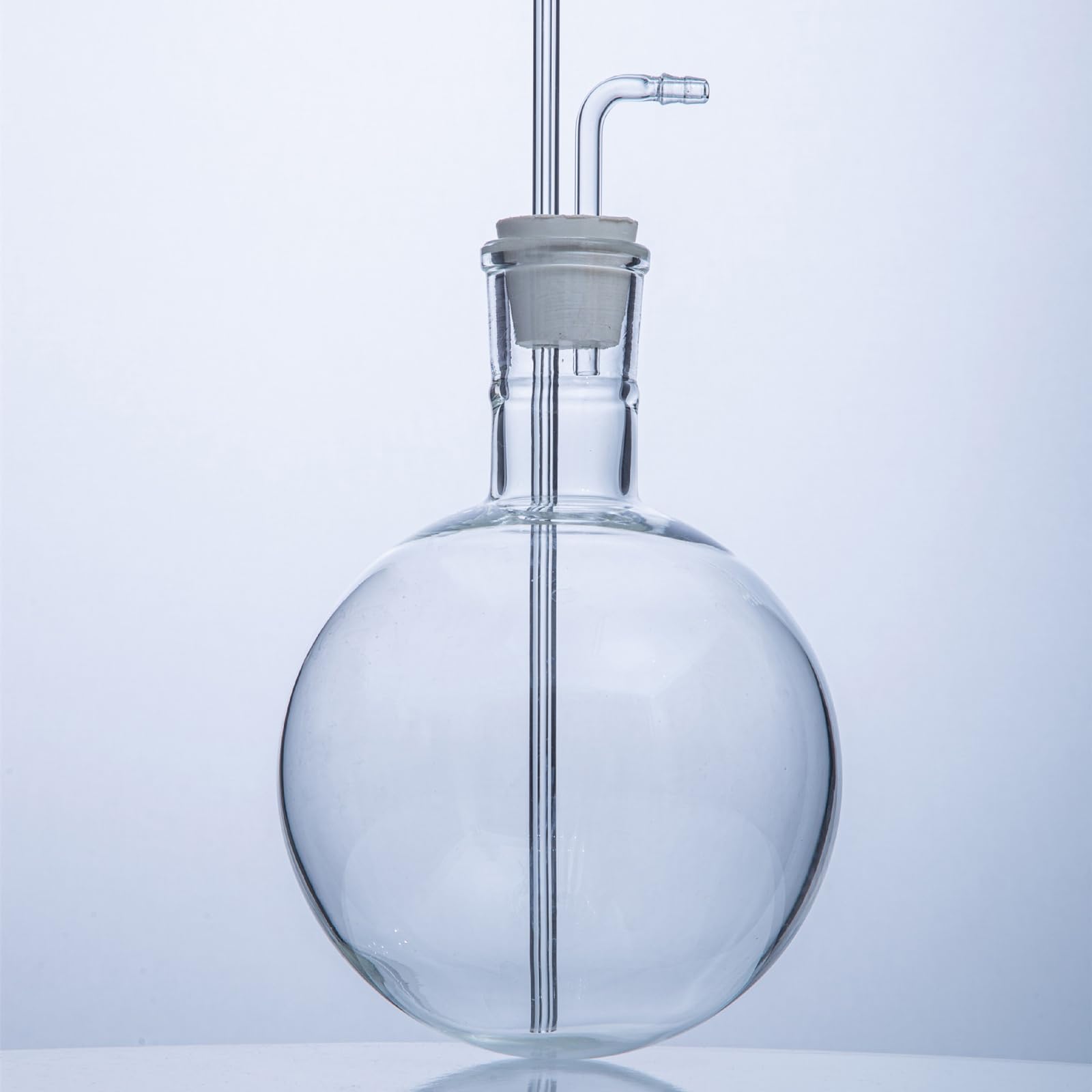 Aparato de Destilación al Vacío,Aparato de Destilación de Vidrio Aparato de Destilación para Extracción de Aceites Esenciales Kit de Cristalería de Laboratorio,para Laboratorio,Enseñanza Escolar