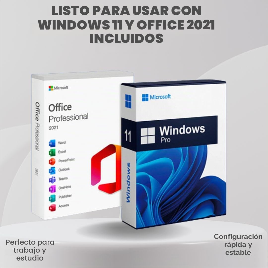 Lenovo ThinkCentre All-in-One PC 22" Touchscreen | Intel Core i5-8500t | 16GB RAM | 512GB SSD NVMe | Windows 11 Pro | Wifi 6 | Office 2021 | PC de escritorio reacondicionado - Listo para usar