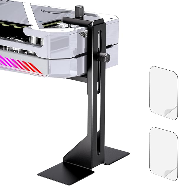 GPU Support Bracket Graphics Card Support GPU Brace Video Card Holder Bracket with Bottom Adhesive GPU Stand Adjustable