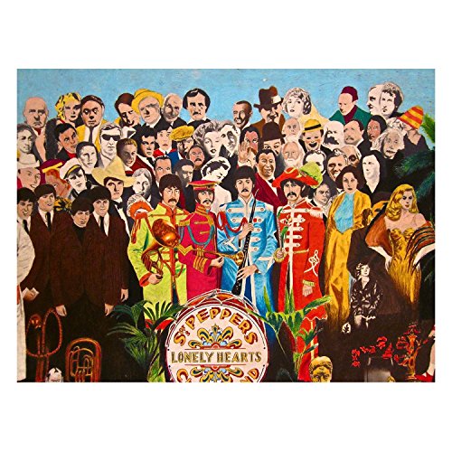 Poster Affiche Les Beatles Album St Pepers Couverture Pop - Les Beatles, Paul McCartney, John Lennon, RIngo Starr, George Harrison Poster Affiche Les Beatles Album St Pepers Couverture Pop