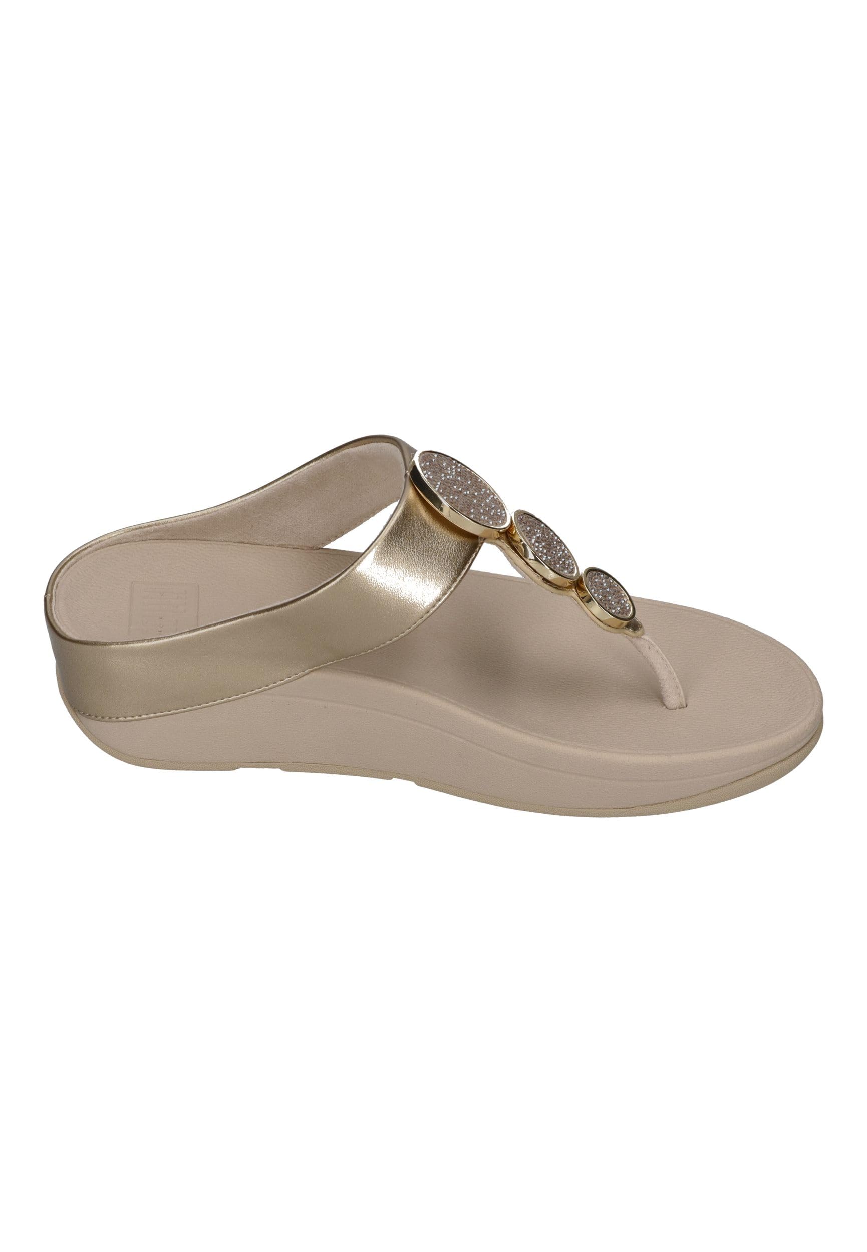 Fitflop Kobiety Halo Bead-circle Metallic Toe-post SandalsSandał