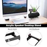 Vista 4 de TXEsign Soporte de escritorio para altavoces JBL Charge 6/Charge 5/Charge 4, soporte de mesa acrílico para altavoces JBL Charge Base Display Stand