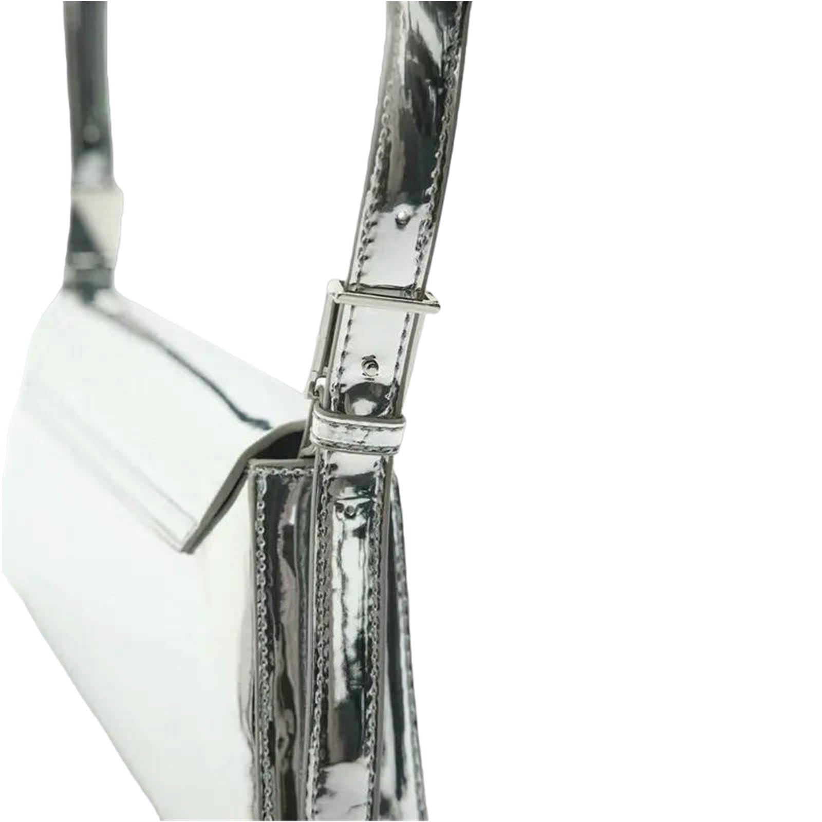 Borsa Donna A Spalla Semplice Ufficio Signora-Silver