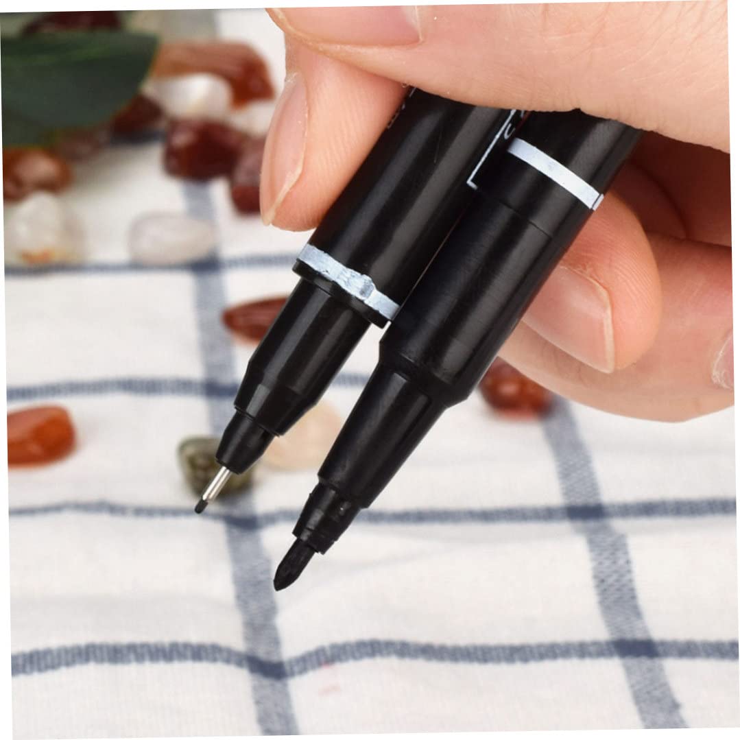 Marqueurs de tatouage temporaires pour la peau, pochoirs de tatouage 3 pcs pour enfants et adultes, stylo à poitrine fin à l'encre double tatouage de tatouage