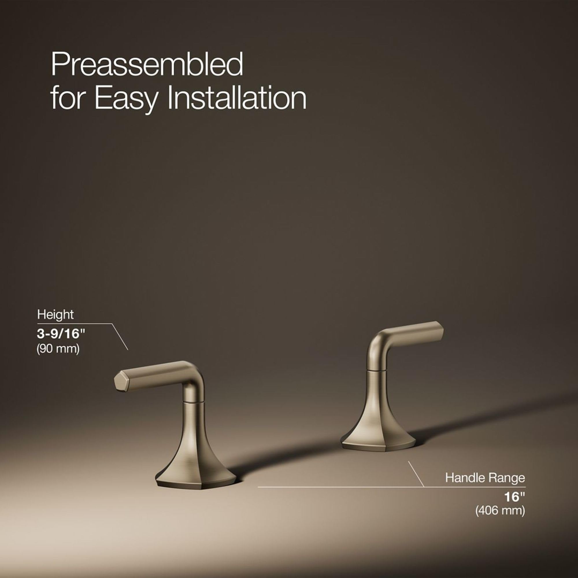 KOHLER K- 27010-4-BV Occasion™ Lever Handles, Vibrant Brushed