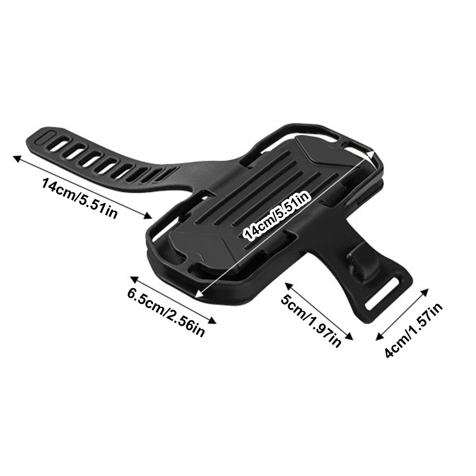 Generico Monte del telefono in silicone per ciclismo, supporto per telefono in bicicletta | Porta del telefono in silicone anti-slip - Supporto per smartphone nero, per ciclismo per Power Bank