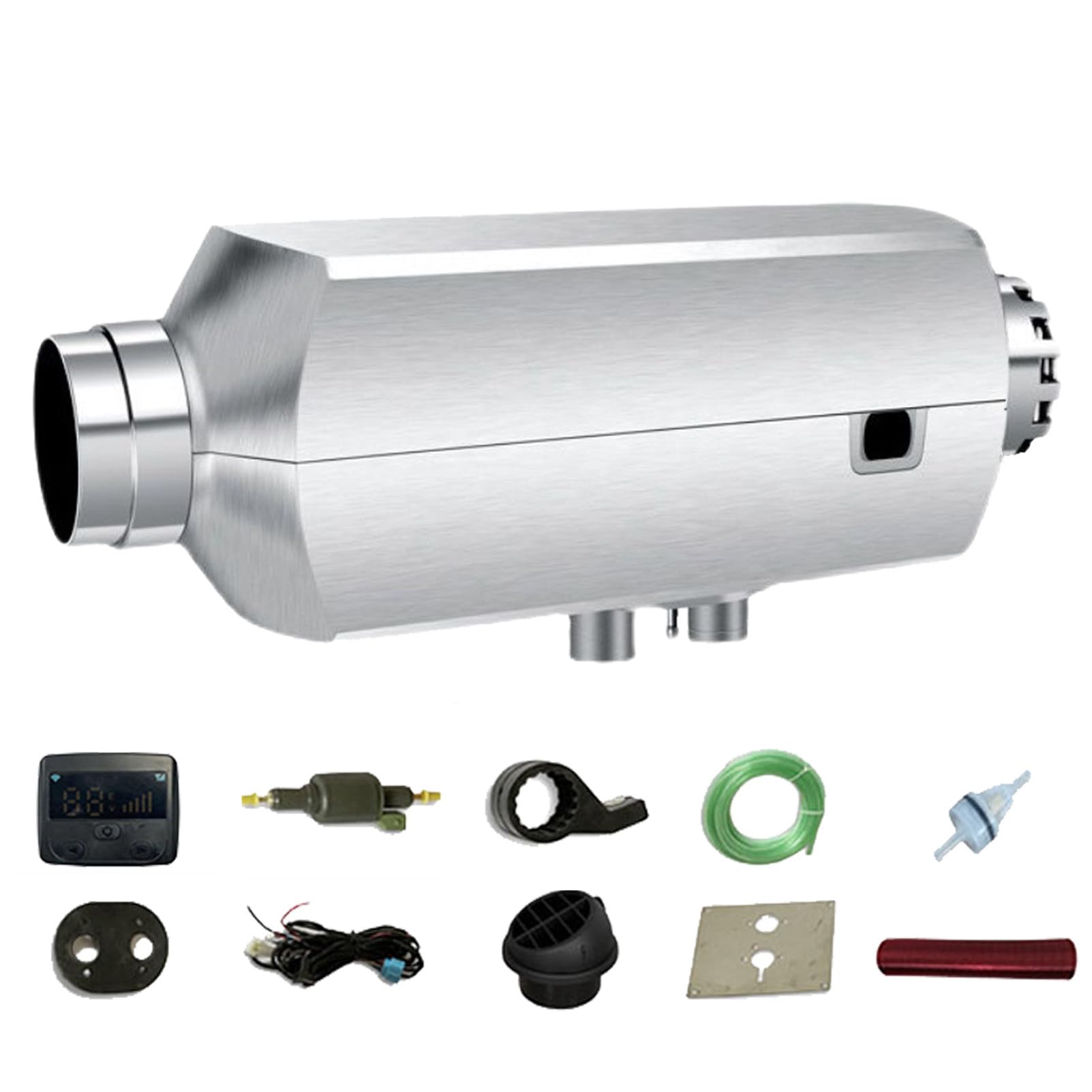 Calentador de aire diésel de 12 V y 8 kW: máquina de calefacción integrada con control remoto y monitor LCD, calentamiento rápido y silencioso para automóviles, camiones, barcos, autobuses, autocara