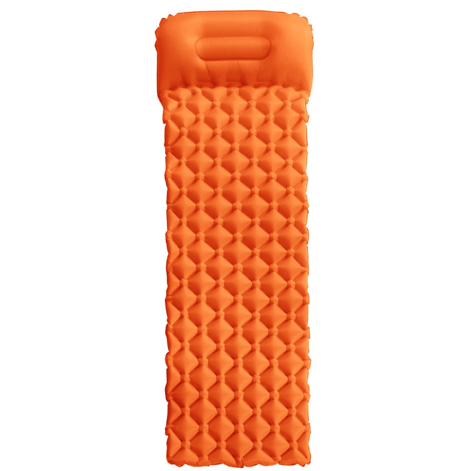 Materassino per Tenda da Esterno Campeggio Tappetino da Picnic Portatile Pausa Pranzo Cuscino per Dormire con Nido d'uovo (Orange)