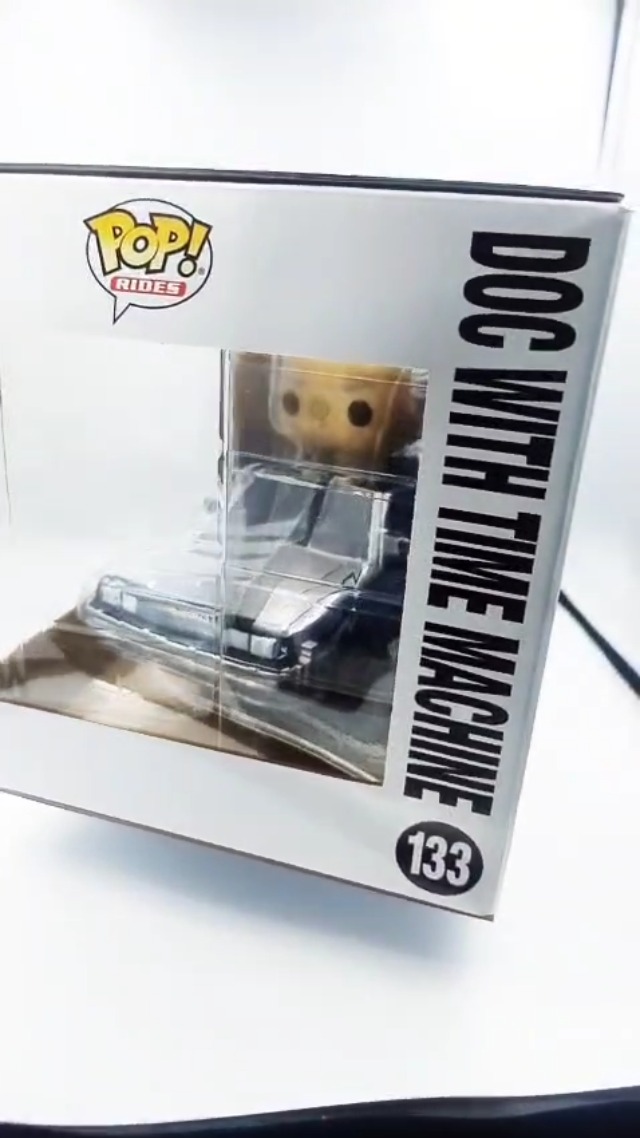 Funko Pop! Rides Deluxe: Back To The Future - Doc With Time Machine - Dr. Emmett Brown - Boneco De Vinil Colecionável - Ideia De Presente - Mercadoria Oficial - Brinquedos Para