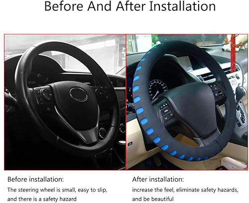 Miniatura 2 de Funda universal para volante, funda protectora transpirable y duradera, color azul