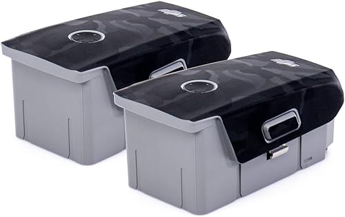 Miniatura 4 de Wrapgrade Juego de unidad principal + mando a distancia + 2 baterías compatibles con DJI Mavic Air 2 (negro Bumpy Camo)