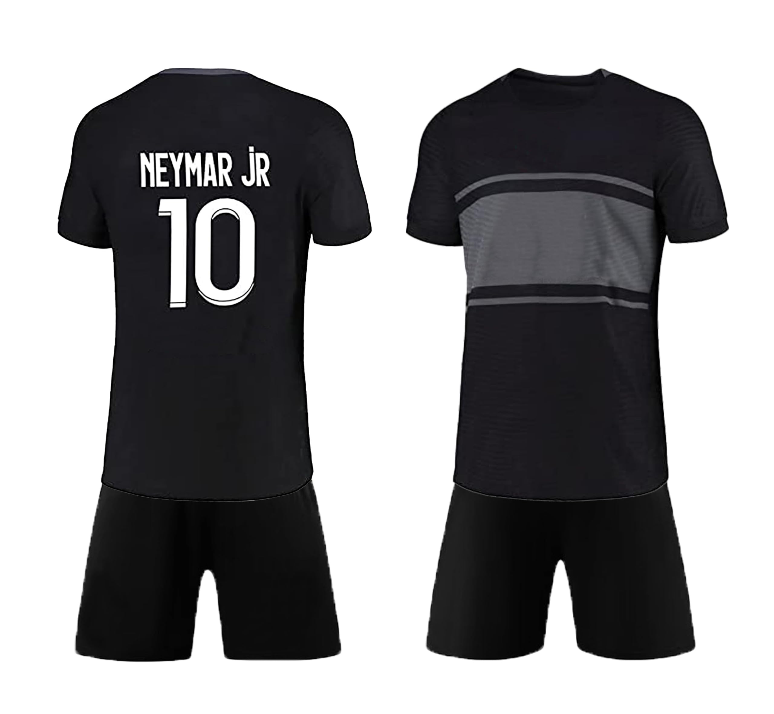 GenericNeymar Sports Soccer/Football Brazil Home Jersey Tshirt with Black Shorts Sports Jersey for Men and Boys L299