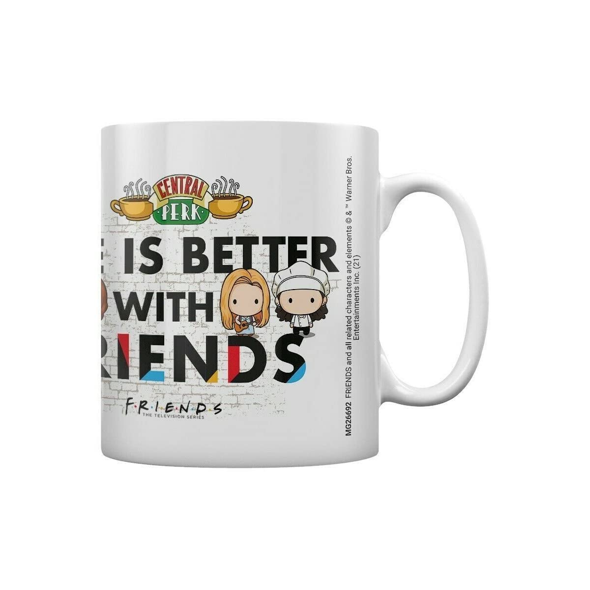 Friends Colour Pyramid International (Life Is Better With - Chibi) Mug - 10Oz / 315Ml Ceramic Mug - One Size
