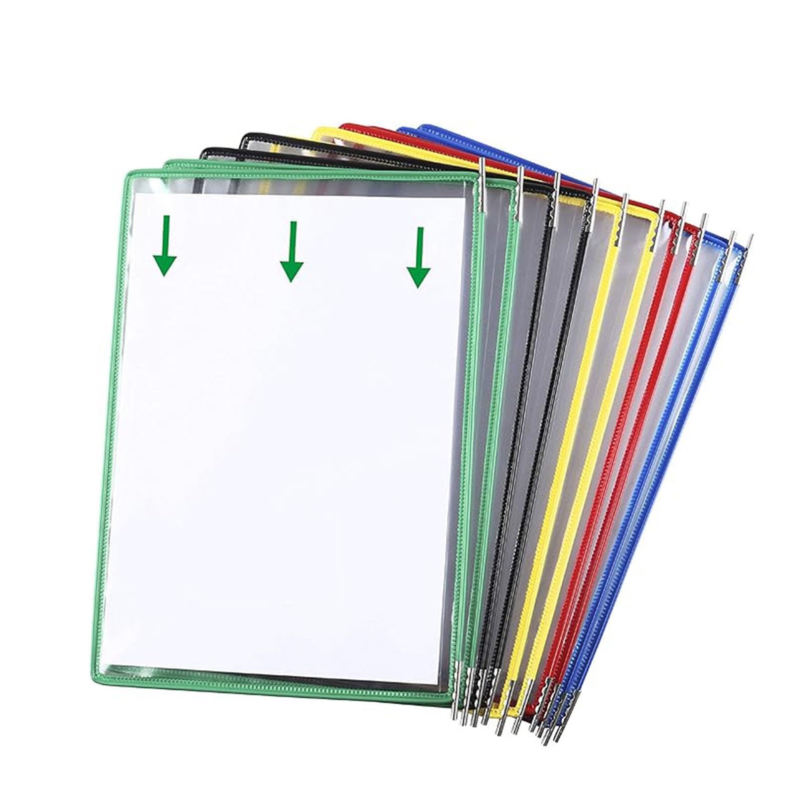 Metal As Well As Pvc Desk Reference Organizer Wall Mount Reference System 10 Double Face Pockets Letter-size File Sorter Intended for Desk for Office Home Storage Space A4 Dimension Documents Space