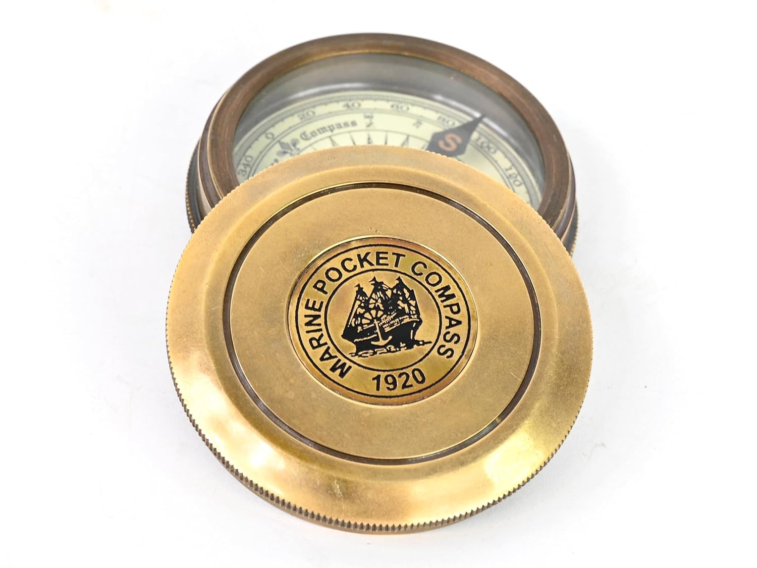 Vintage Brass Poem Compass | Handmade Marine Pocket Compass | Antique Nautical Gift for Travelers, Sailors & Collectors-picture-20