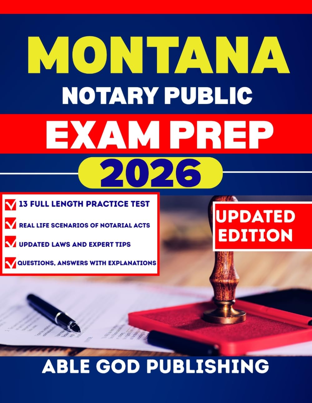MONTANA NOTARY PUBLIC EXAMS PREP: Step-by-Step study Guide to Becoming a Certified notaries with updated Laws, and Practice Questions
