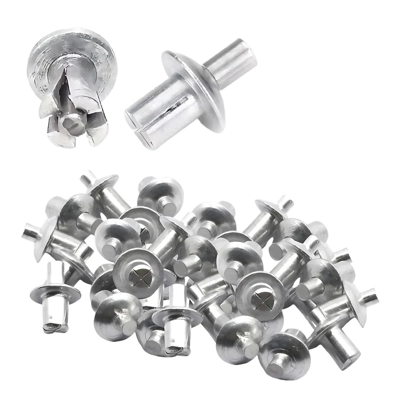 Rivets extensibles pour tôles épaisses, fixation tête ronde aluminium martelé, 10500 pcs