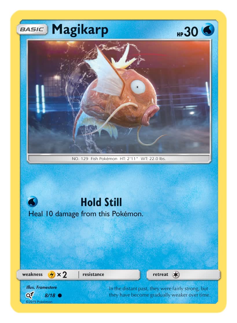 Magikarp 8/18 Common Pokemon Card (Detective Pikachu) + 1x
