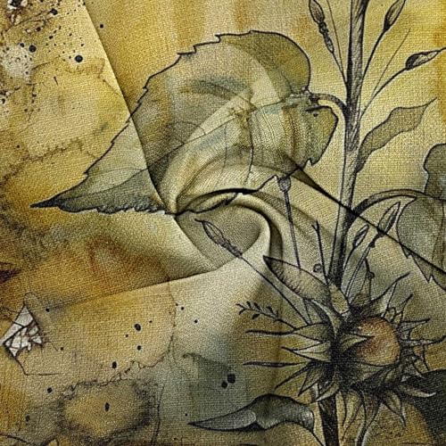 Womens Sunflower Pants Dressy Loose Fitting Pants Casual Cotton Linen Pants Fashion Trendy Pants Going Out Pants3