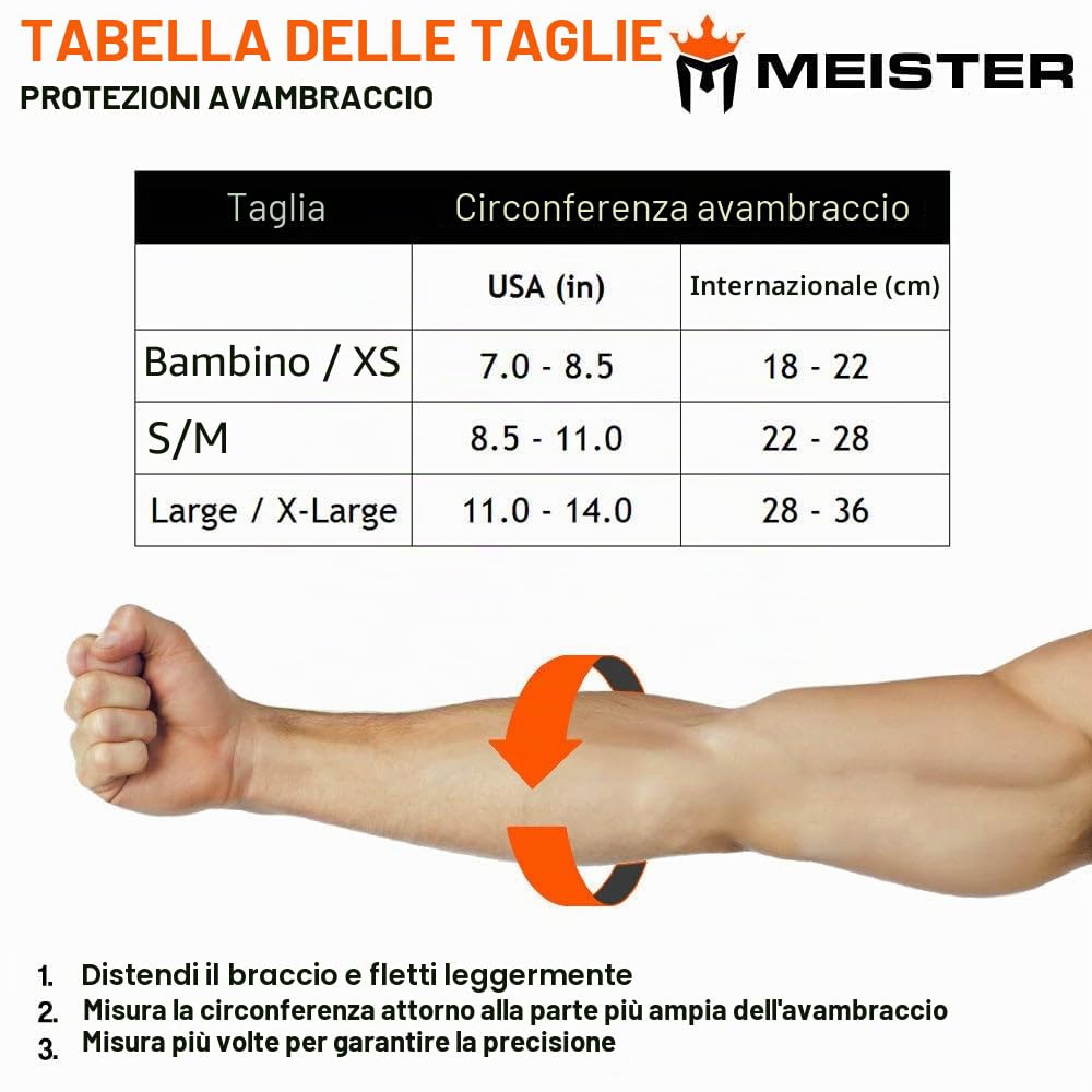 Meister Protezioni elastiche per avambraccio MMA con imbottitura in gel integrata (coppia)