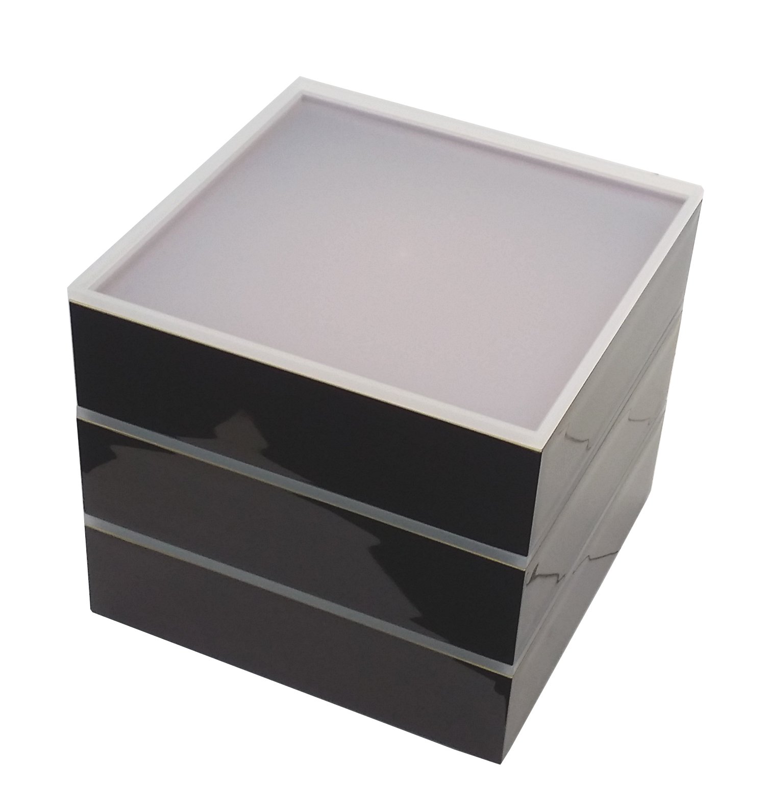 Amazon｜若泉漆器 3段重箱 7寸大和重 新溜内朱渕金 華暦 パッキン中蓋3